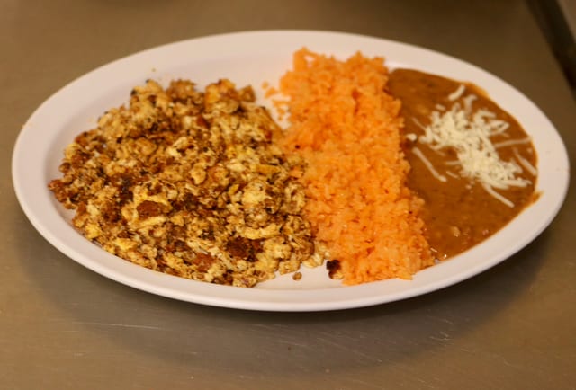 Huevos con Chorizo.